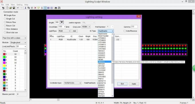4096 pixels Salve DMX contrôleur LED H802RA 4 ports Matériau en alliage d'aluminium 1