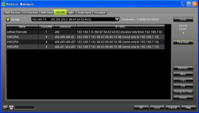 4096 pixels Salve DMX contrôleur LED H802RA 4 ports Matériau en alliage d'aluminium 11